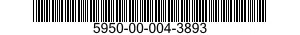 5950-00-004-3893 COIL,RADIO FREQUENCY 5950000043893 000043893