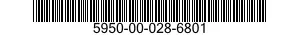 5950-00-028-6801 TRANSFORMER,AUDIO FREQUENCY 5950000286801 000286801