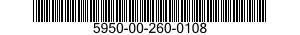 5950-00-260-0108 TRANSFORMER,POWER 5950002600108 002600108