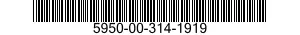 5950-00-314-1919 TRANSFORMER,POWER AUTOTRANSFORMER 5950003141919 003141919