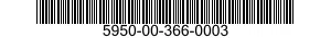5950-00-366-0003 TRANSFORMER,RADIO FREQUENCY 5950003660003 003660003