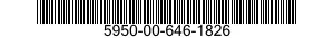 5950-00-646-1826 TRANSFORMER,POWER 5950006461826 006461826
