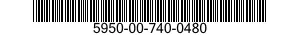 5950-00-740-0480  5950007400480 007400480