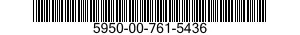 5950-00-761-5436  5950007615436 007615436