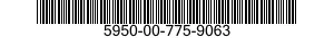 5950-00-775-9063 TRANSFORMER,AUDIO FREQUENCY 5950007759063 007759063