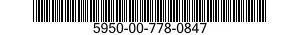 5950-00-778-0847  5950007780847 007780847