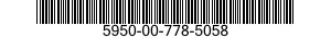 5950-00-778-5058  5950007785058 007785058