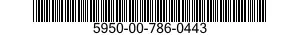 5950-00-786-0443  5950007860443 007860443