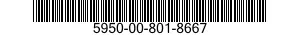 5950-00-801-8667  5950008018667 008018667