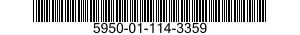 5950-01-114-3359 TRANSFORMER,AUDIO FREQUENCY 5950011143359 011143359