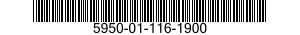 5950-01-116-1900 TRANSFORMER,POWER 5950011161900 011161900