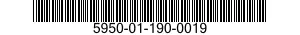 5950-01-190-0019 TRANSFORMER,POWER 5950011900019 011900019