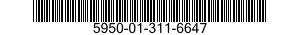 5950-01-311-6647 COIL,ELECTRICAL 5950013116647 013116647