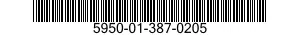 5950-01-387-0205 COIL,RADIO FREQUENCY 5950013870205 013870205