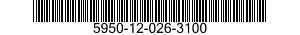 5950-12-026-3100  5950120263100 120263100