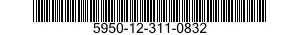 5950-12-311-0832 COIL ASSEMBLY,RADIO FREQUENCY 5950123110832 123110832