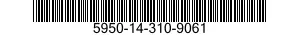5950-14-310-9061 SOCKET,PLUG-IN ELECTRONIC COMPONENTS 5950143109061 143109061