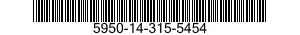 5950-14-315-5454 COIL,RADIO FREQUENCY 5950143155454 143155454