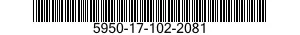 5950-17-102-2081 COIL,RADIO FREQUENCY 5950171022081 171022081