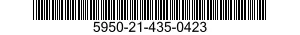 5950-21-435-0423 COIL,RADIO FREQUENCY 5950214350423 214350423