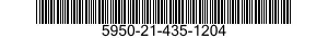 5950-21-435-1204 COIL,RADIO FREQUENCY 5950214351204 214351204