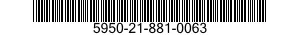 5950-21-881-0063 TRANSFORMER,LOOP 5950218810063 218810063