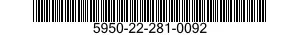 5950-22-281-0092  5950222810092 222810092