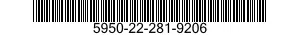 5950-22-281-9206  5950222819206 222819206