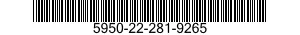 5950-22-281-9265  5950222819265 222819265