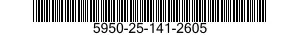 5950-25-141-2605 TRANSFORMER,RADIO FREQUENCY 5950251412605 251412605