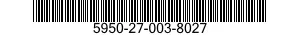 5950-27-003-8027 COIL,RADIO FREQUENCY 5950270038027 270038027