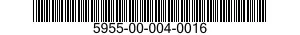 5955-00-004-0016 CRYSTAL UNIT,QUARTZ 5955000040016 000040016