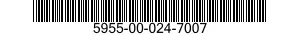 5955-00-024-7007 OSCILLATOR,NONCRYSTAL CONTROLLED 5955000247007 000247007