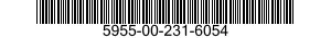 5955-00-231-6054 CRYSTAL UNIT,QUARTZ 5955002316054 002316054