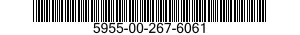 5955-00-267-6061 CRYSTAL UNIT,QUARTZ 5955002676061 002676061