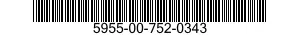 5955-00-752-0343 CRYSTAL UNIT,QUARTZ 5955007520343 007520343