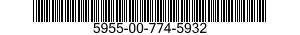 5955-00-774-5932 CRYSTAL UNIT,QUARTZ 5955007745932 007745932