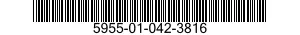5955-01-042-3816 CRYSTAL UNIT,QUARTZ 5955010423816 010423816
