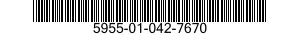 5955-01-042-7670 CRYSTAL UNIT,QUARTZ 5955010427670 010427670