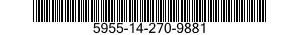 5955-14-270-9881 CRYSTAL UNIT,QUARTZ 5955142709881 142709881