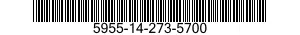 5955-14-273-5700 CRYSTAL UNIT,QUARTZ 5955142735700 142735700