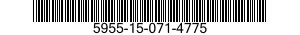 5955-15-071-4775 CRYSTAL UNIT,QUARTZ 5955150714775 150714775