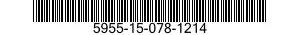 5955-15-078-1214 CRYSTAL UNIT,QUARTZ 5955150781214 150781214