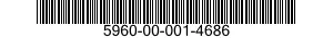 5960-00-001-4686 ELECTRON TUBE 5960000014686 000014686