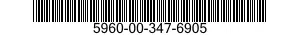 5960-00-347-6905 CUP,ANODE 5960003476905 003476905