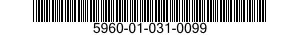 5960-01-031-0099 ELECTRON TUBE 5960010310099 010310099