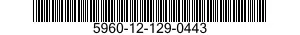 5960-12-129-0443 ELECTRON TUBE 5960121290443 121290443