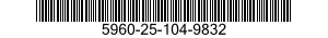 5960-25-104-9832 ELECTRON TUBE 5960251049832 251049832