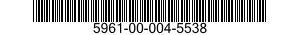 5961-00-004-5538 TRANSISTOR 5961000045538 000045538