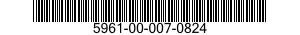 5961-00-007-0824 SEMICONDUCTOR DEVICE,DIODE 5961000070824 000070824